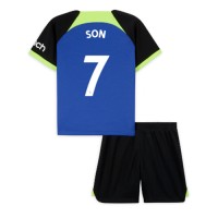 Tottenham Hotspur Son Heung-min #7 Fußballbekleidung Auswärtstrikot Kinder 2022-23 Kurzarm (+ kurze hosen)